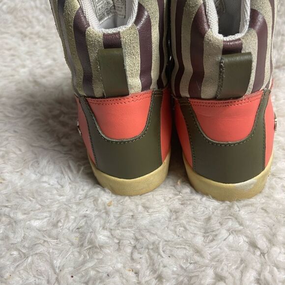 Creative Recreation leather multi stripes Galow  lace up high top sneakers SZ8.5 - Picture 5 of 8